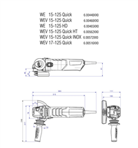 ميني فرز 1550وات متابو مدل WE15-125Quick