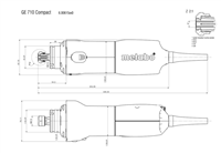 فرزانگشتي گلو کوتاه متابو مدل GE710 Compact