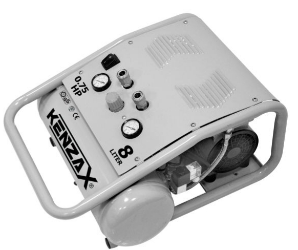 کمپرسور باد 8لیتری بی صدا کنزاکس مدل KACS-108 - کنزاکس