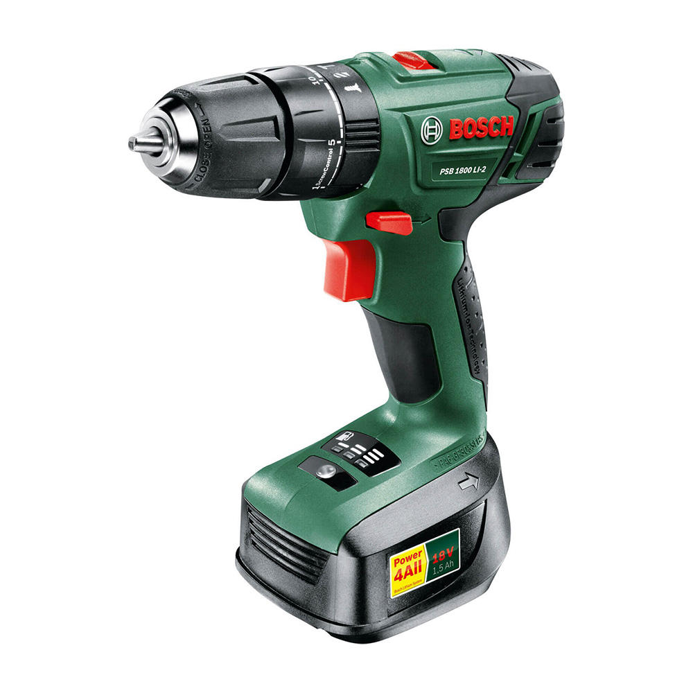 دریل پیچگوشتی چکشی شارژی بوش مدل PSB1800LI-2 - بوش