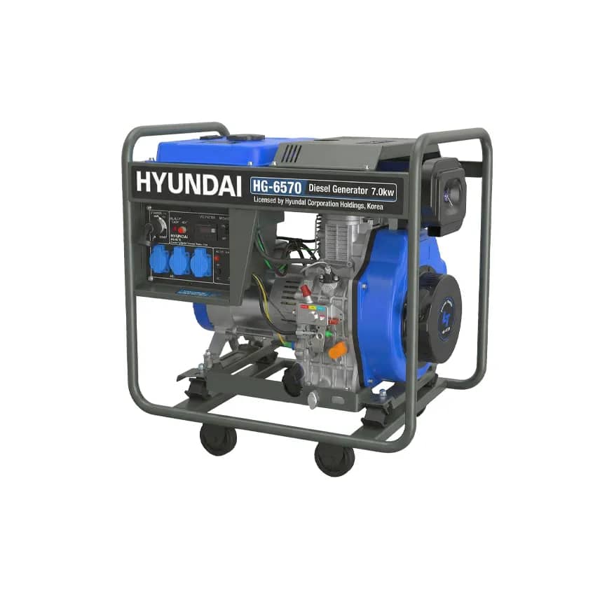 موتور برق 7کیلو وات دیزل هیوندای مدل HG-6570 - هیوندای