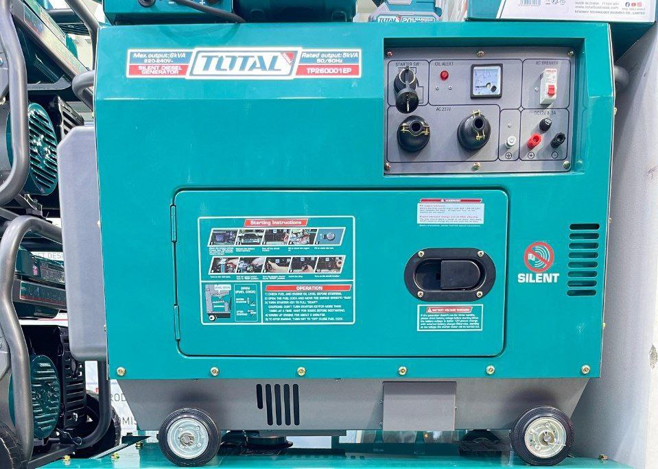 موتوربرق 6کیلووات دیزل سایلنت توتال مدل TP260001EP - توتال