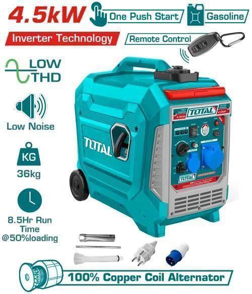 موتوربرق 4.5کیلووات سایلنت توتال مدل TP550006EP - توتال