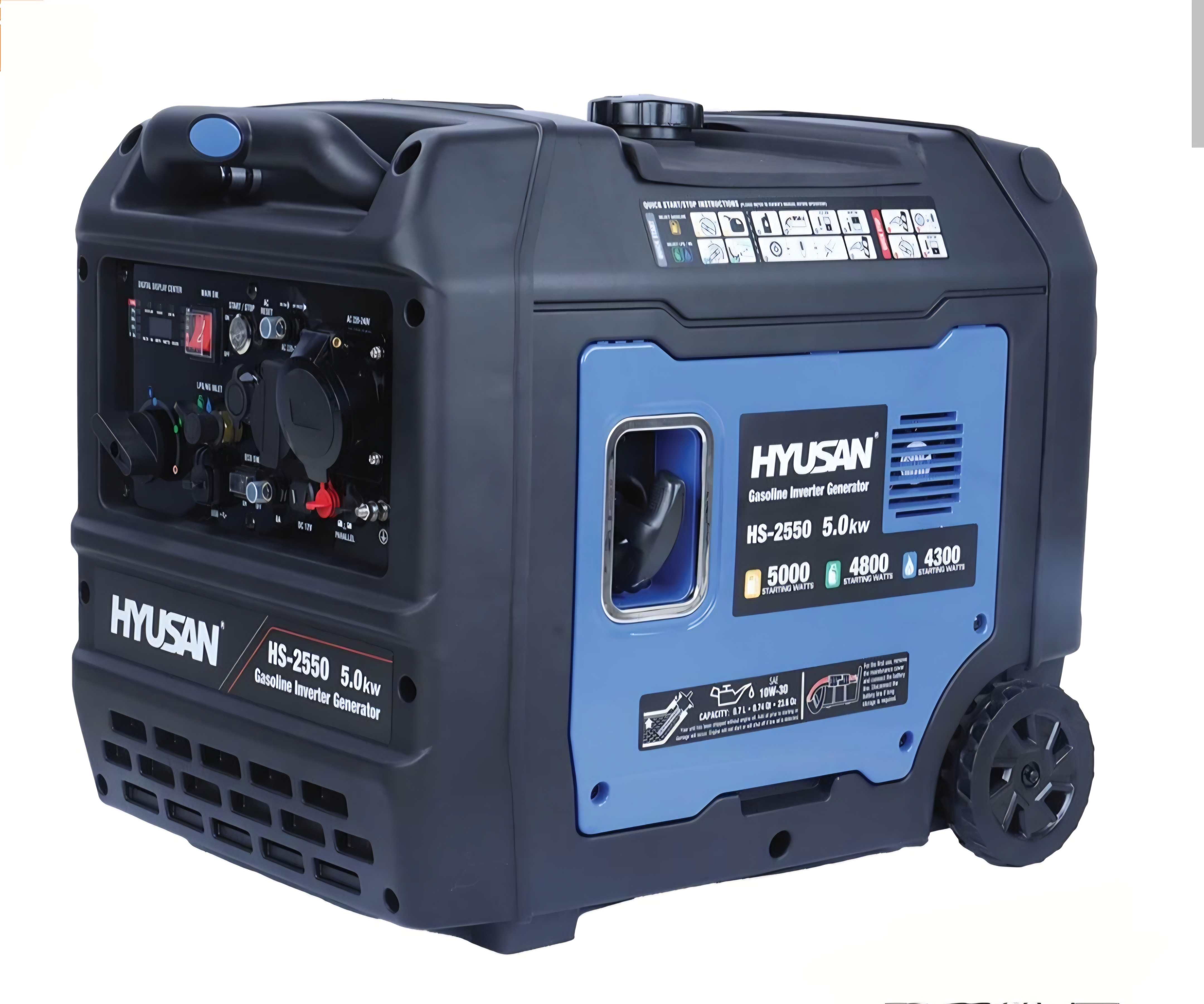 موتور برق سه گانه سوز 5کیلوات هیوسان مدل HS-2550 - هیوسان 